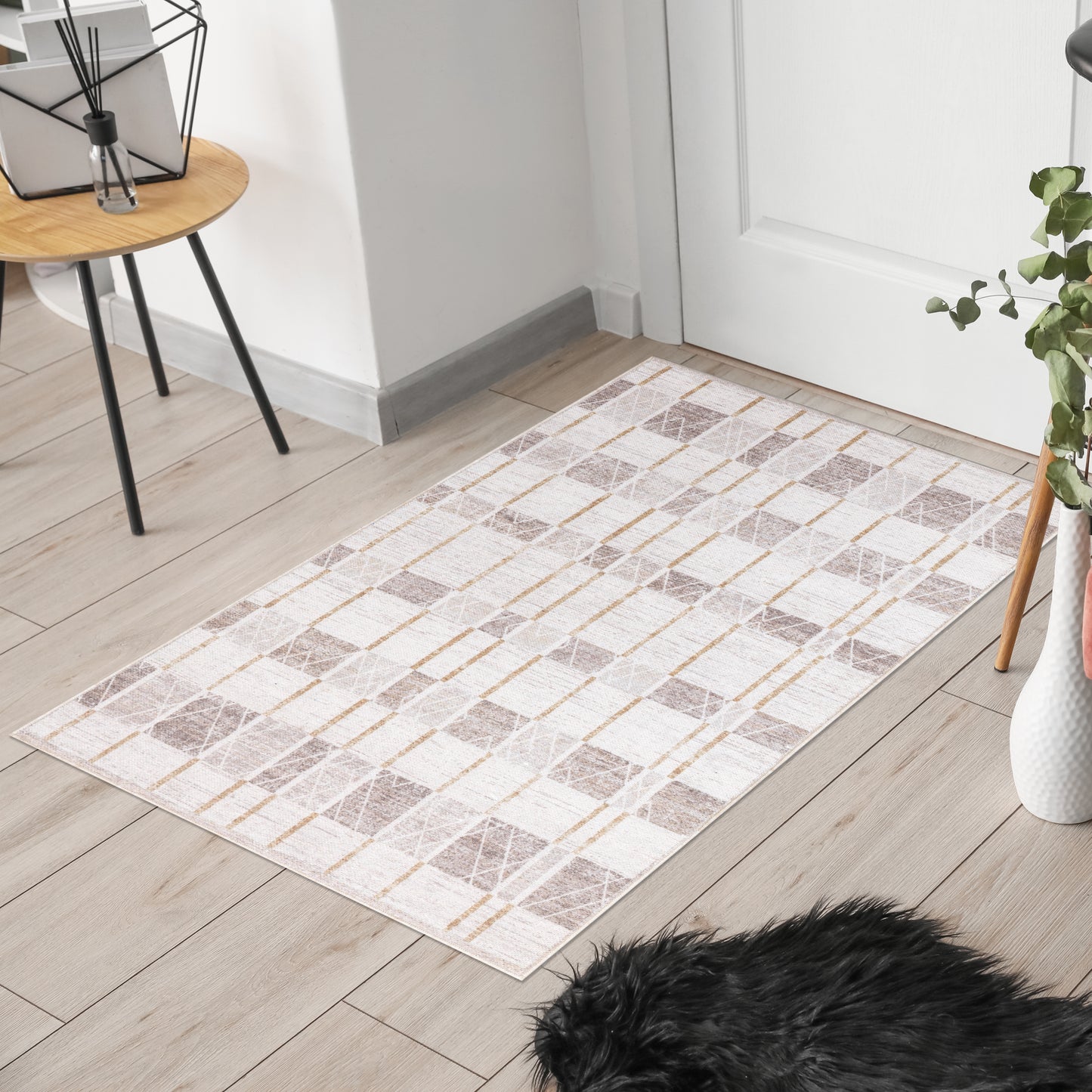 Modern Mosaic - Machine Washable Area Rug