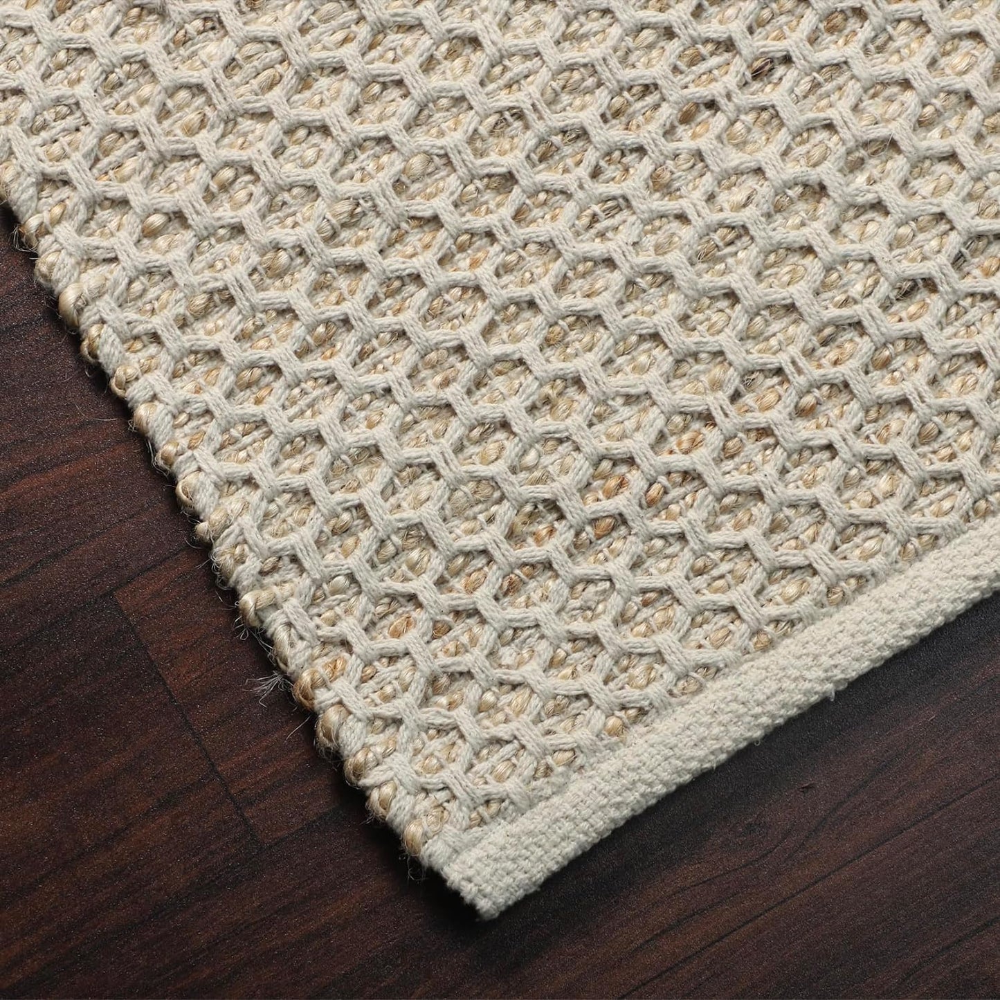 Honeycomb Haven - Jute Rug