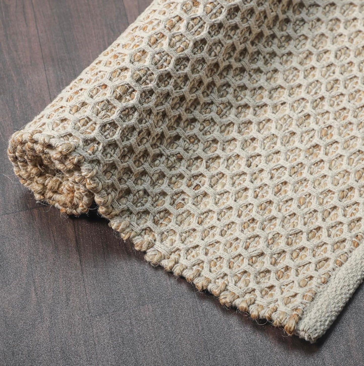 Honeycomb Haven - Jute Rug