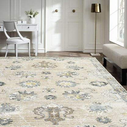 Whispering Sands Oriental - Machine Washable Area Rug