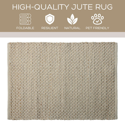 Honeycomb Haven - Jute Rug