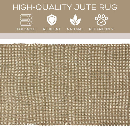 Rustic Weave - Hand-Braided Jute Rug Farmhouse & Boho Aesthetic