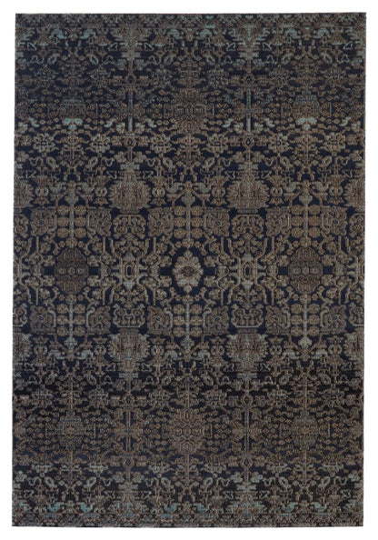 Bespoke Weave Indoor/Outdoor Blue/Gray Runner Rug