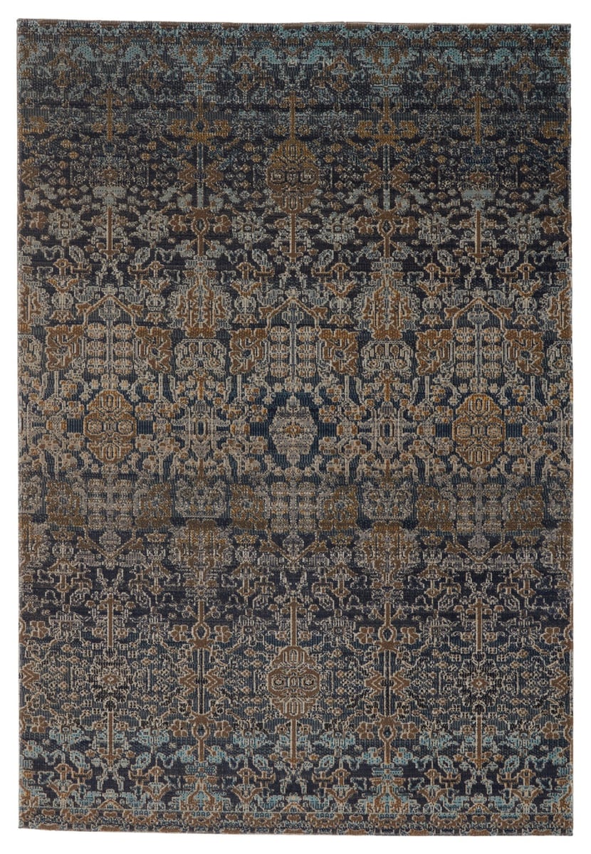 Regal Weave Indoor/Outdoor Blue/Gray Runner Rug