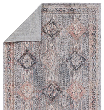 Diamante Terracotta Indoor/Outdoor Brown/Gray Runner Rug