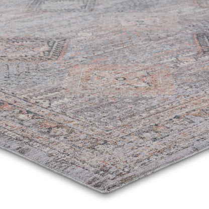 Diamante Terracotta Indoor/Outdoor Brown/Gray Runner Rug