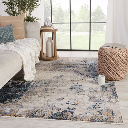 Wheaten Heights  Indoor/Outdoor Blue/Gray Runner Rug