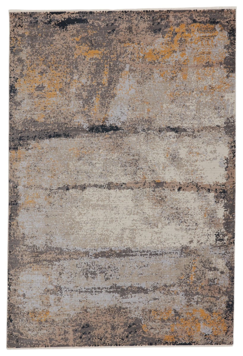 Rusted Abstract Indoor/Outdoor Brown/Gray Runner Rug