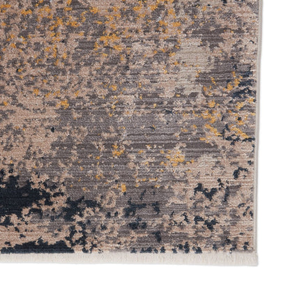 Rusted Abstract Indoor/Outdoor Brown/Gray Runner Rug