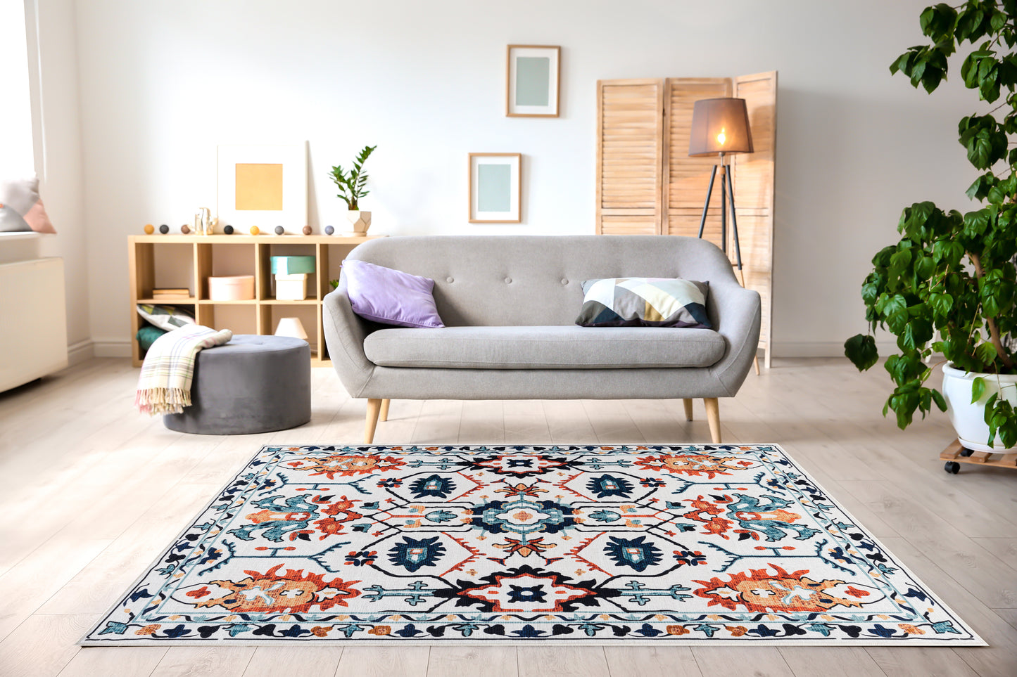 Kaleidoscope Dream - Machine Washable Tassel Area Rug