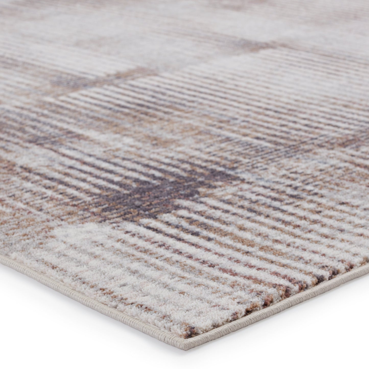 Voyage Seraphina Abstract Light Gray/ Brown Area Rug