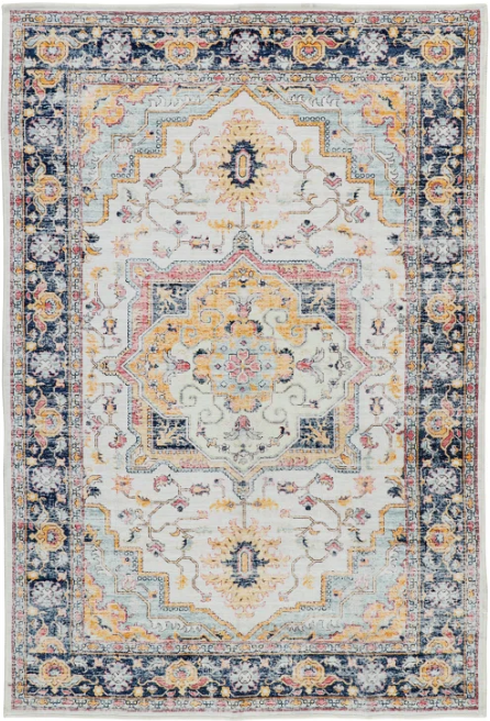 Celestial Spice Oriental - Machine Washable Area Rug